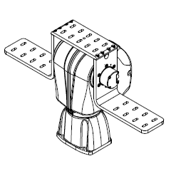 Side payload mounting bracket for use with Top Mount Bracket (D100-BKT-S)